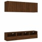 vidaXL Muebles de TV de pared 5 pzas madera de ingeniería marrón roble vidaXL Muebles de TV de pared 5 pzas madera de ingeniería marrón roble
