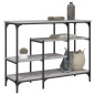 vidaXL Mesa consola con estantes gris Sonoma 100x35x75 cm vidaXL Mesa consola con estantes gris Sonoma 100x35x75 cm