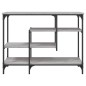 vidaXL Mesa consola con estantes gris Sonoma 100x35x75 cm vidaXL Mesa consola con estantes gris Sonoma 100x35x75 cm