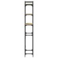 vidaXL Estantería lavadora madera ingeniería roble Sonoma 67x25x163 cm