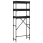 vidaXL Estantería para lavadora madera ingeniería negra 67x25x163 cm vidaXL Estantería para lavadora madera ingeniería negra 67x25x163 cm