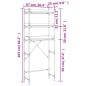 vidaXL Estantería para lavadora madera ingeniería negra 67x25x163 cm vidaXL Estantería para lavadora madera ingeniería negra 67x25x163 cm