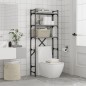vidaXL Estantería lavadora madera ingeniería gris Sonoma 67x25x163 cm