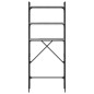 vidaXL Estantería lavadora madera ingeniería gris Sonoma 67x25x163 cm