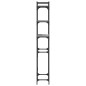 vidaXL Estantería lavadora madera ingeniería gris Sonoma 67x25x163 cm