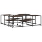 vidaXL Mesa de centro madera de ingeniería roble marrón 121x121x40 cm vidaXL Mesa de centro madera de ingeniería roble marrón 121x121x40 cm