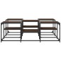 vidaXL Mesa de centro madera de ingeniería roble marrón 121x121x40 cm vidaXL Mesa de centro madera de ingeniería roble marrón 121x121x40 cm