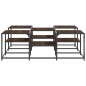 vidaXL Mesa de centro madera de ingeniería roble marrón 121x121x40 cm vidaXL Mesa de centro madera de ingeniería roble marrón 121x121x40 cm
