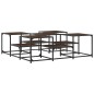 vidaXL Mesa de centro madera de ingeniería roble marrón 121x121x40 cm vidaXL Mesa de centro madera de ingeniería roble marrón 121x121x40 cm