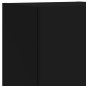 vidaXL Muebles de TV de pared con LED 5 pzas madera ingeniería negro vidaXL Muebles de TV de pared con LED 5 pzas madera ingeniería negro