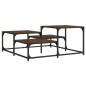 vidaXL Mesa de centro madera ingeniería roble marrón 87,5x87,5x40 cm vidaXL Mesa de centro madera ingeniería roble marrón 87,5x87,5x40 cm