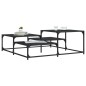vidaXL Mesa de centro madera de ingeniería negro 107x107x40 cm vidaXL Mesa de centro madera de ingeniería negro 107x107x40 cm