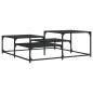vidaXL Mesa de centro madera de ingeniería negro 107x107x40 cm vidaXL Mesa de centro madera de ingeniería negro 107x107x40 cm