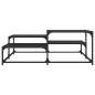 vidaXL Mesa de centro madera de ingeniería negro 107x107x40 cm vidaXL Mesa de centro madera de ingeniería negro 107x107x40 cm