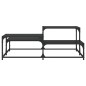 vidaXL Mesa de centro madera de ingeniería negro 107x107x40 cm vidaXL Mesa de centro madera de ingeniería negro 107x107x40 cm