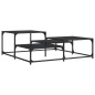 vidaXL Mesa de centro madera de ingeniería negro 107x107x40 cm vidaXL Mesa de centro madera de ingeniería negro 107x107x40 cm