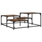 vidaXL Mesa de centro madera ingeniería roble ahumado 87,5x87,5x40 cm vidaXL Mesa de centro madera ingeniería roble ahumado 87,5x87,5x40 cm