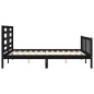 vidaXL Estructura de cama con cabecero madera maciza negro 160x200 cm vidaXL Estructura de cama con cabecero madera maciza negro 160x200 cm
