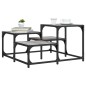 vidaXL Mesa de centro madera de ingeniería gris Sonoma 68x68x40 cm