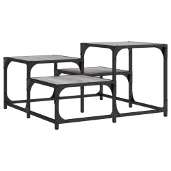 vidaXL Mesa de centro madera de ingeniería gris Sonoma 68x68x40 cm