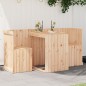 vidaXL Juego de balcón 2 plazas madera maciza de pino vidaXL Juego de balcón 2 plazas madera maciza de pino