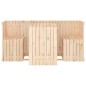 vidaXL Juego de balcón 2 plazas madera maciza de pino vidaXL Juego de balcón 2 plazas madera maciza de pino