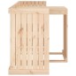 vidaXL Juego de balcón 2 plazas madera maciza de pino vidaXL Juego de balcón 2 plazas madera maciza de pino