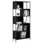 vidaXL Estantería de madera de ingeniería negra 72x28x172 cm vidaXL Estantería de madera de ingeniería negra 72x28x172 cm