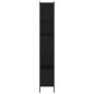 vidaXL Estantería de madera de ingeniería negra 72x28x172 cm vidaXL Estantería de madera de ingeniería negra 72x28x172 cm
