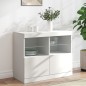 vidaXL Aparador con luces LED blanco 81x37x67 cm vidaXL Aparador con luces LED blanco 81x37x67 cm