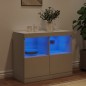 vidaXL Aparador con luces LED blanco 81x37x67 cm vidaXL Aparador con luces LED blanco 81x37x67 cm