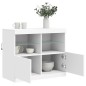 vidaXL Aparador con luces LED blanco 81x37x67 cm vidaXL Aparador con luces LED blanco 81x37x67 cm