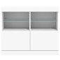vidaXL Aparador con luces LED blanco 81x37x67 cm vidaXL Aparador con luces LED blanco 81x37x67 cm