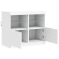 vidaXL Aparador con luces LED blanco 81x37x67 cm vidaXL Aparador con luces LED blanco 81x37x67 cm