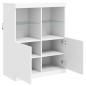 vidaXL Aparador con luces LED blanco 81x37x100 cm vidaXL Aparador con luces LED blanco 81x37x100 cm