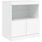 vidaXL Aparador con luces LED blanco 60x37x67 cm vidaXL Aparador con luces LED blanco 60x37x67 cm