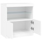 vidaXL Aparador con luces LED blanco 60x37x67 cm vidaXL Aparador con luces LED blanco 60x37x67 cm