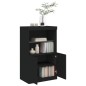vidaXL Aparador con luces LED negro 60,5x37x100 cm vidaXL Aparador con luces LED negro 60,5x37x100 cm