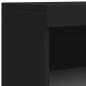 vidaXL Aparador con luces LED negro 60,5x37x100 cm vidaXL Aparador con luces LED negro 60,5x37x100 cm