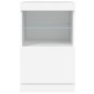 vidaXL Aparador con luces LED blanco 41x37x67 cm vidaXL Aparador con luces LED blanco 41x37x67 cm