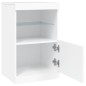 vidaXL Aparador con luces LED blanco 41x37x67 cm vidaXL Aparador con luces LED blanco 41x37x67 cm