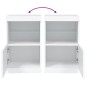 vidaXL Aparador con luces LED blanco 41x37x67 cm vidaXL Aparador con luces LED blanco 41x37x67 cm