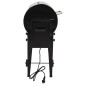 vidaXL Barbacoa de pellets hierro negro 94 cm vidaXL Barbacoa de pellets hierro negro 94 cm