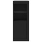 vidaXL Aparador con luces LED negro 41x37x100 cm vidaXL Aparador con luces LED negro 41x37x100 cm