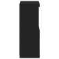 vidaXL Aparador con luces LED negro 41x37x100 cm vidaXL Aparador con luces LED negro 41x37x100 cm