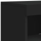 vidaXL Aparador con luces LED negro 41x37x100 cm vidaXL Aparador con luces LED negro 41x37x100 cm