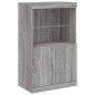 vidaXL Aparador con luces LED gris Sonoma 60,5x37x100 cm vidaXL Aparador con luces LED gris Sonoma 60,5x37x100 cm