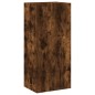 vidaXL Muebles de TV de pared 4 pzas madera ingeniería roble ahumado vidaXL Muebles de TV de pared 4 pzas madera ingeniería roble ahumado