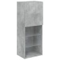 vidaXL Muebles TV pared con LED 5 pzas madera ingeniería gris hormigón vidaXL Muebles TV pared con LED 5 pzas madera ingeniería gris hormigón