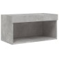 vidaXL Muebles TV pared con LED 5 pzas madera ingeniería gris hormigón